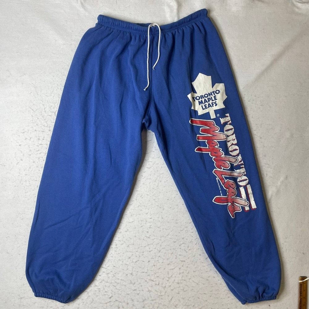 Bulletin Athletic Toronto Maple Leafs Sweatpants Mens XL Vintage 1990 NHL Canada